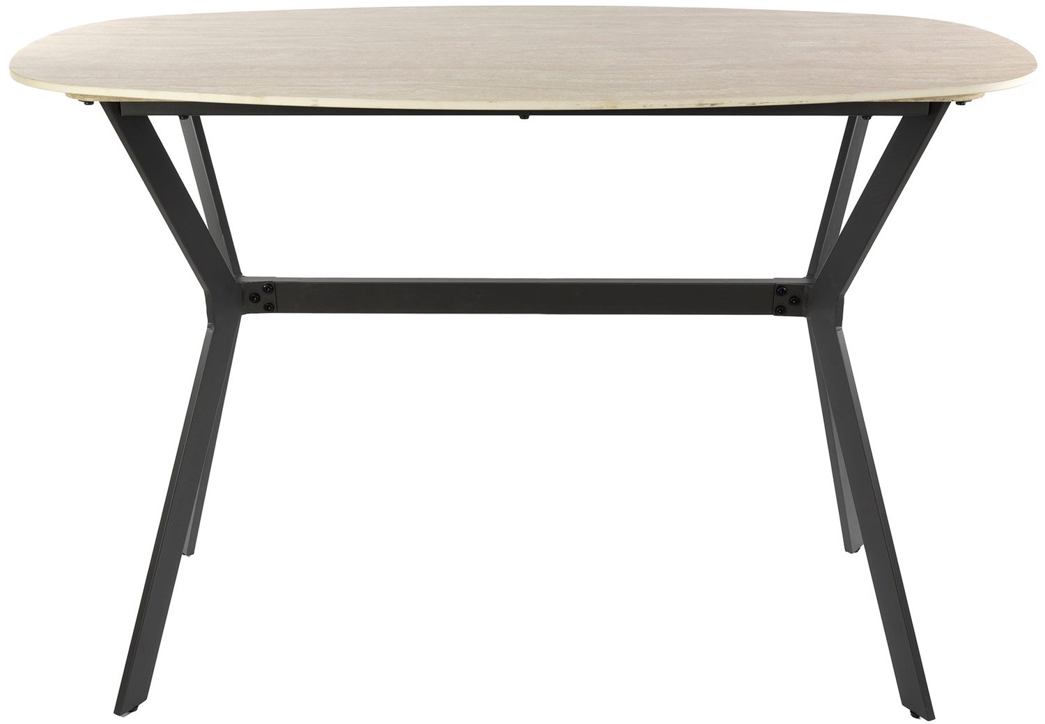 Dimehouse Archon Moderne Deens Ovaal Bartafel Keramiek Travertin 140 cm - 140 x 75 x 92 cm - Keramiek - Modern Travertine
