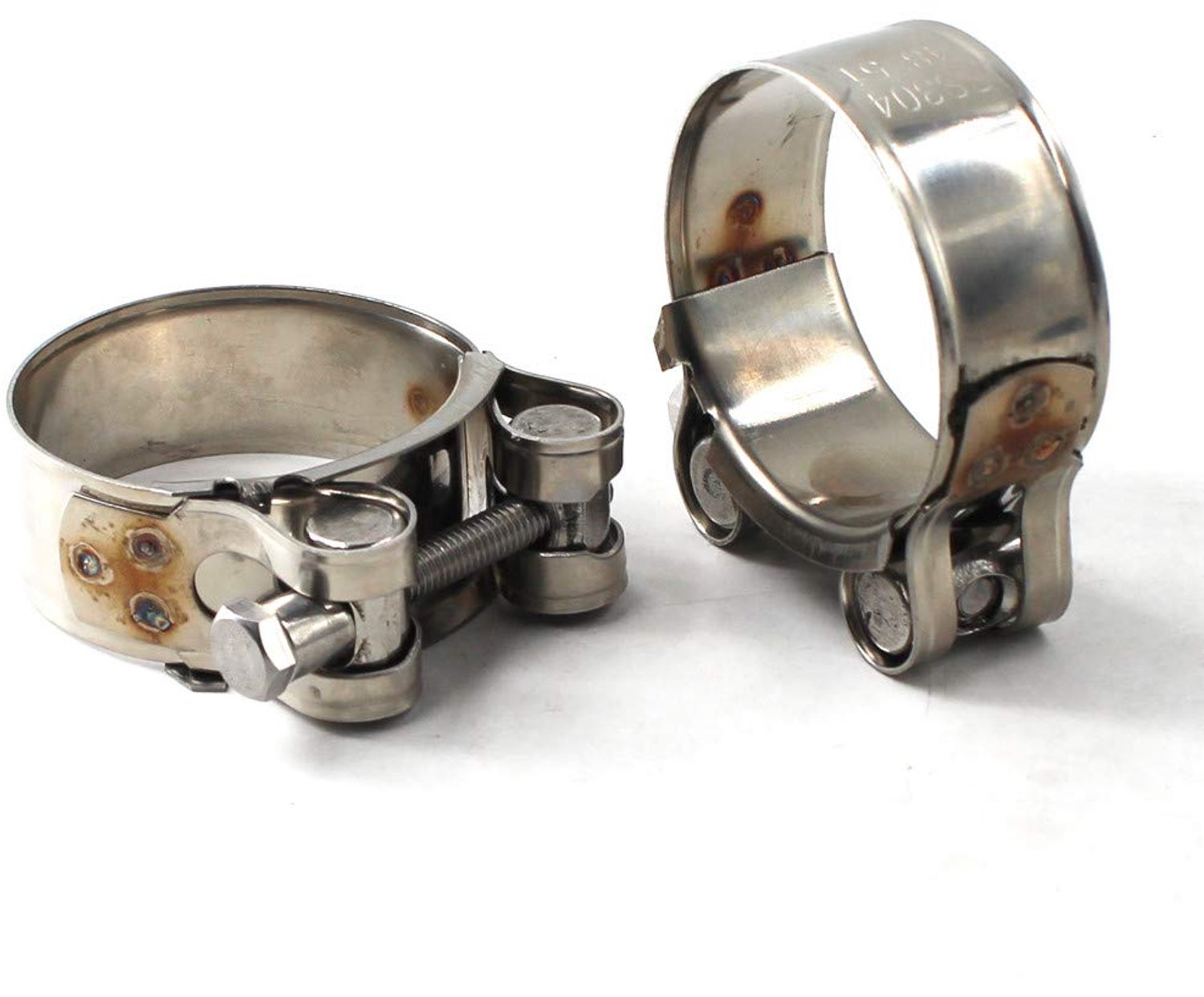 56-59mm RVS T-Bolt Klemmen Set van 2