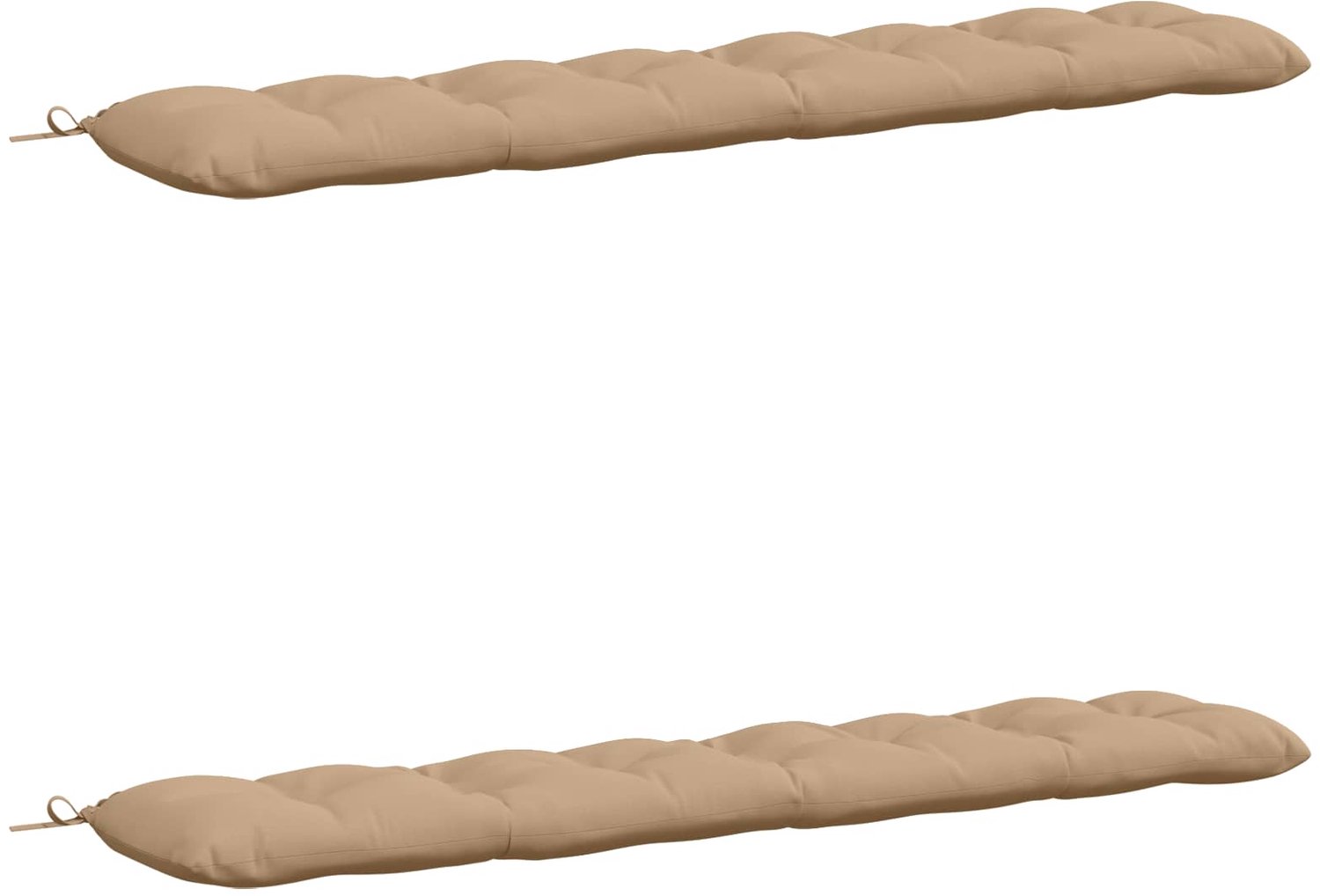 vidaXL Bankkussens - VIANEN - 2 - st - 100% - Polyester - Zand - 170 - x - 30 - x - 12 - cm