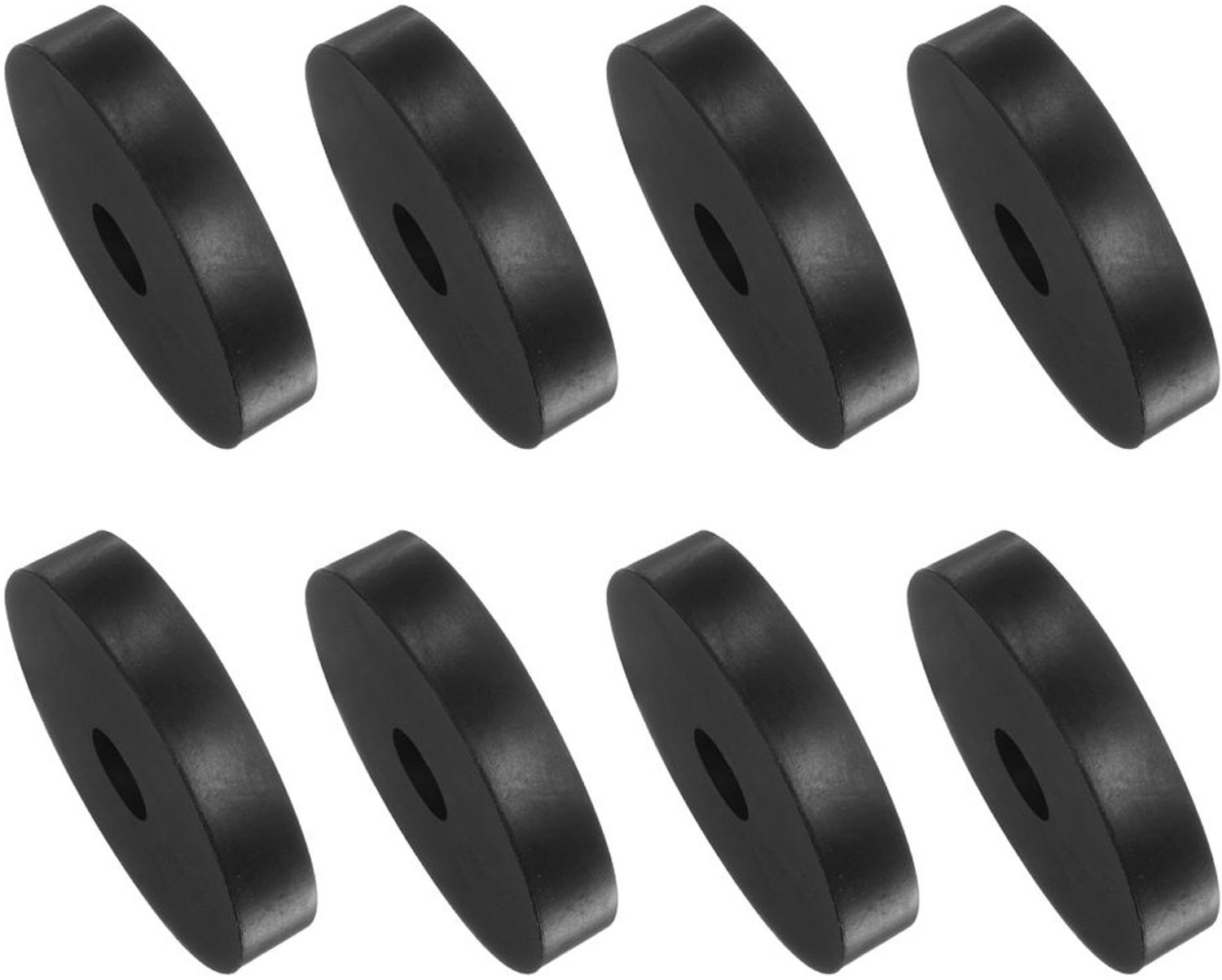 Rubberen Spacers 8 Stuks - 10 x 10 x 50 mm - Antivibratiepads - Schokabsorptie - Geluidsreductie - Duurzaam Rubber - Dempers