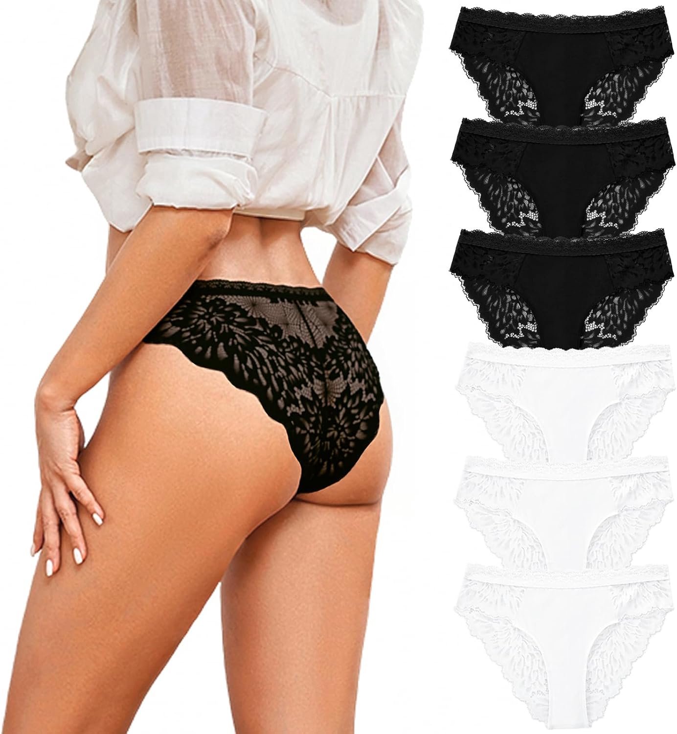 Slip dames, naadloze slip, meerpack