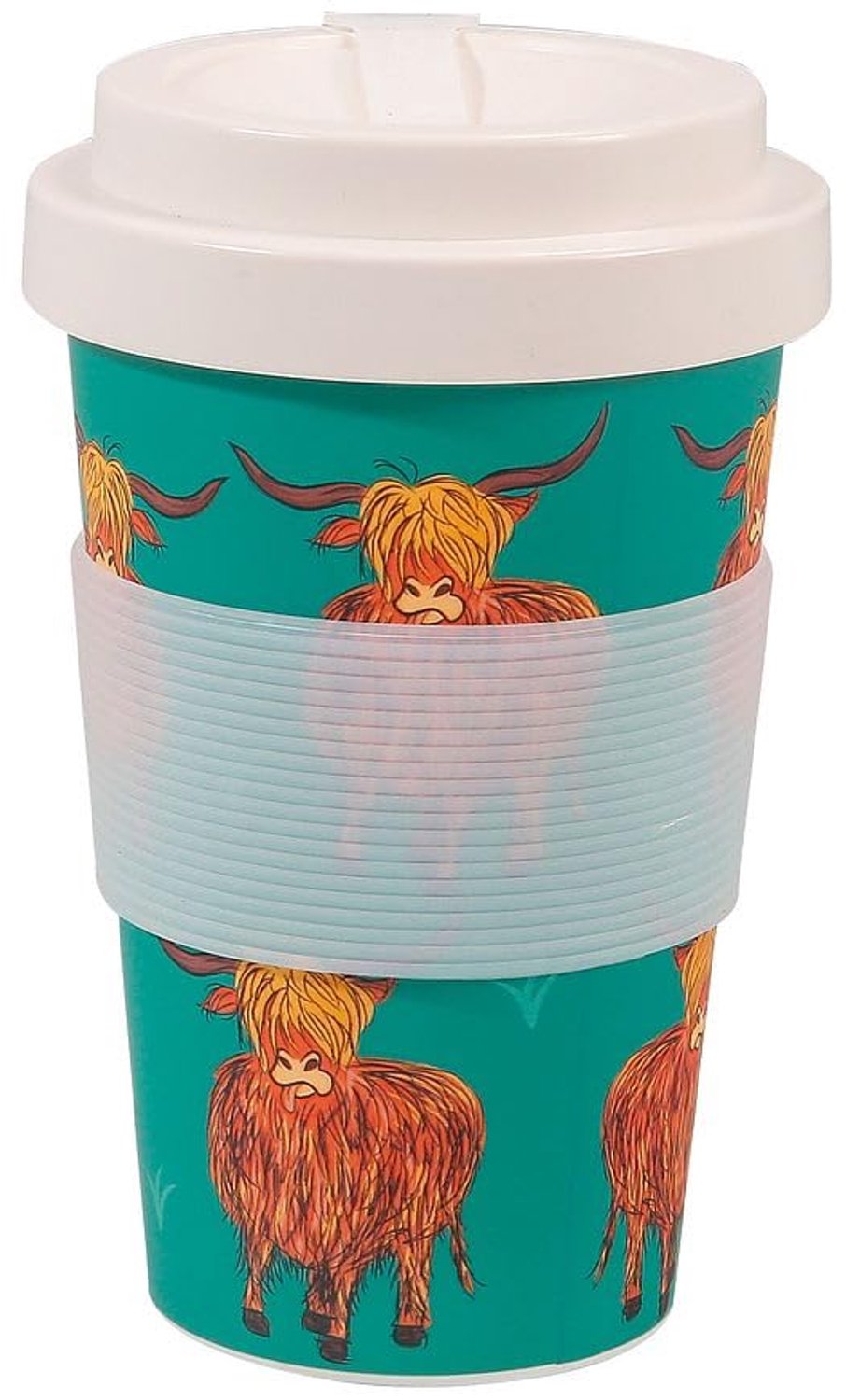 Gerecycled Reiscup van 400ml, Magnetron- en Vaatwasserbestendig