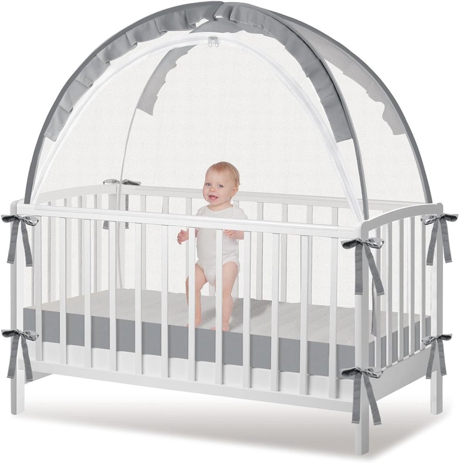 Vouwbaar Muggennet voor Kinderbed - 70 x 140 cm