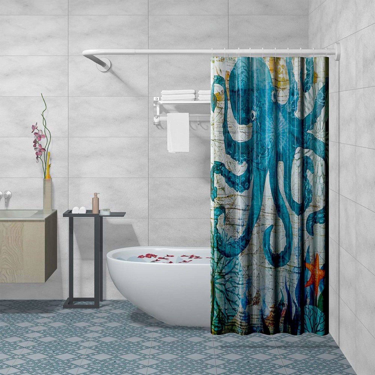 Uittrekbare Hoek Douchestang voor Badkamer