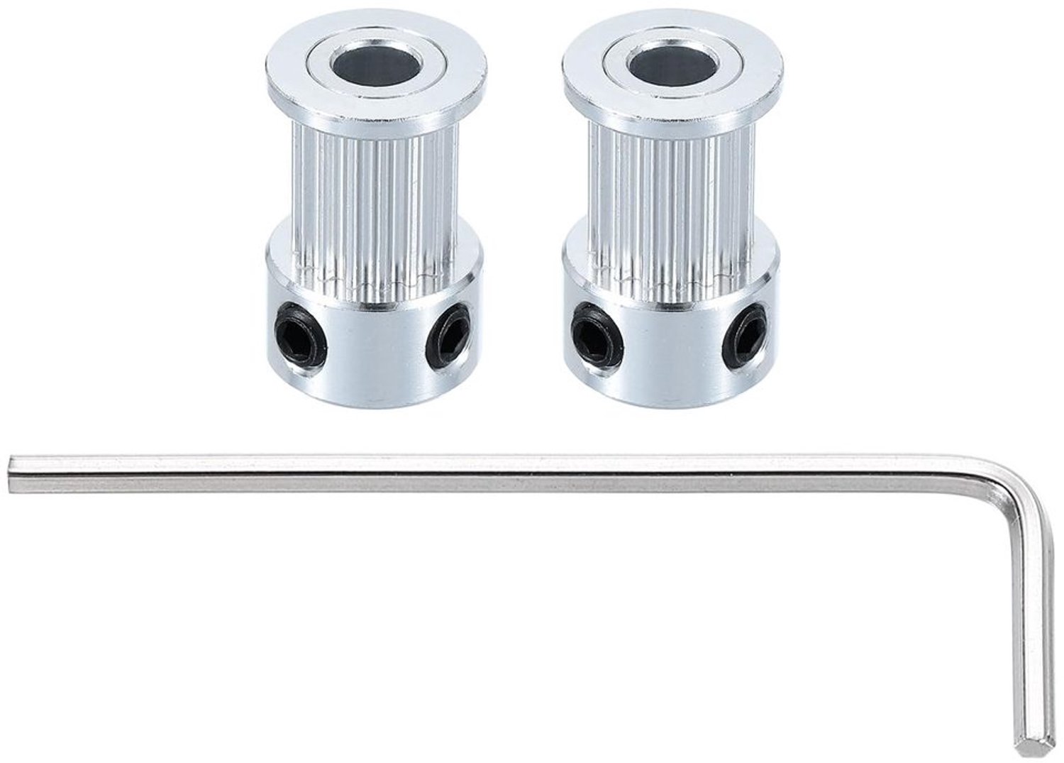 2 Stuks Aluminium Timing Pulley met 16 Tanden voor 3D Printer