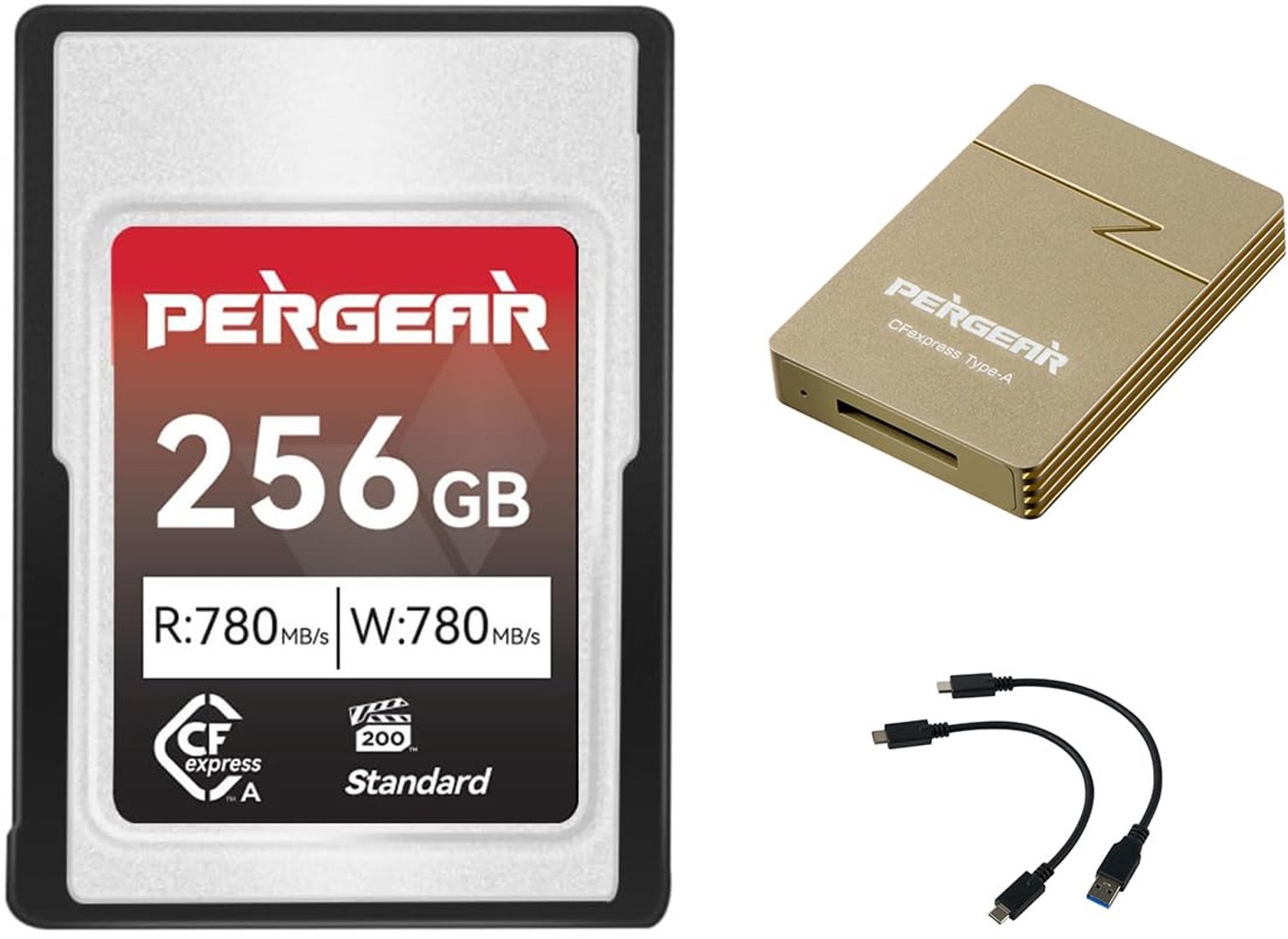 256GB CFexpress Type A Geheugenkaart met Lezer - Voor Hoge Resolutie Video