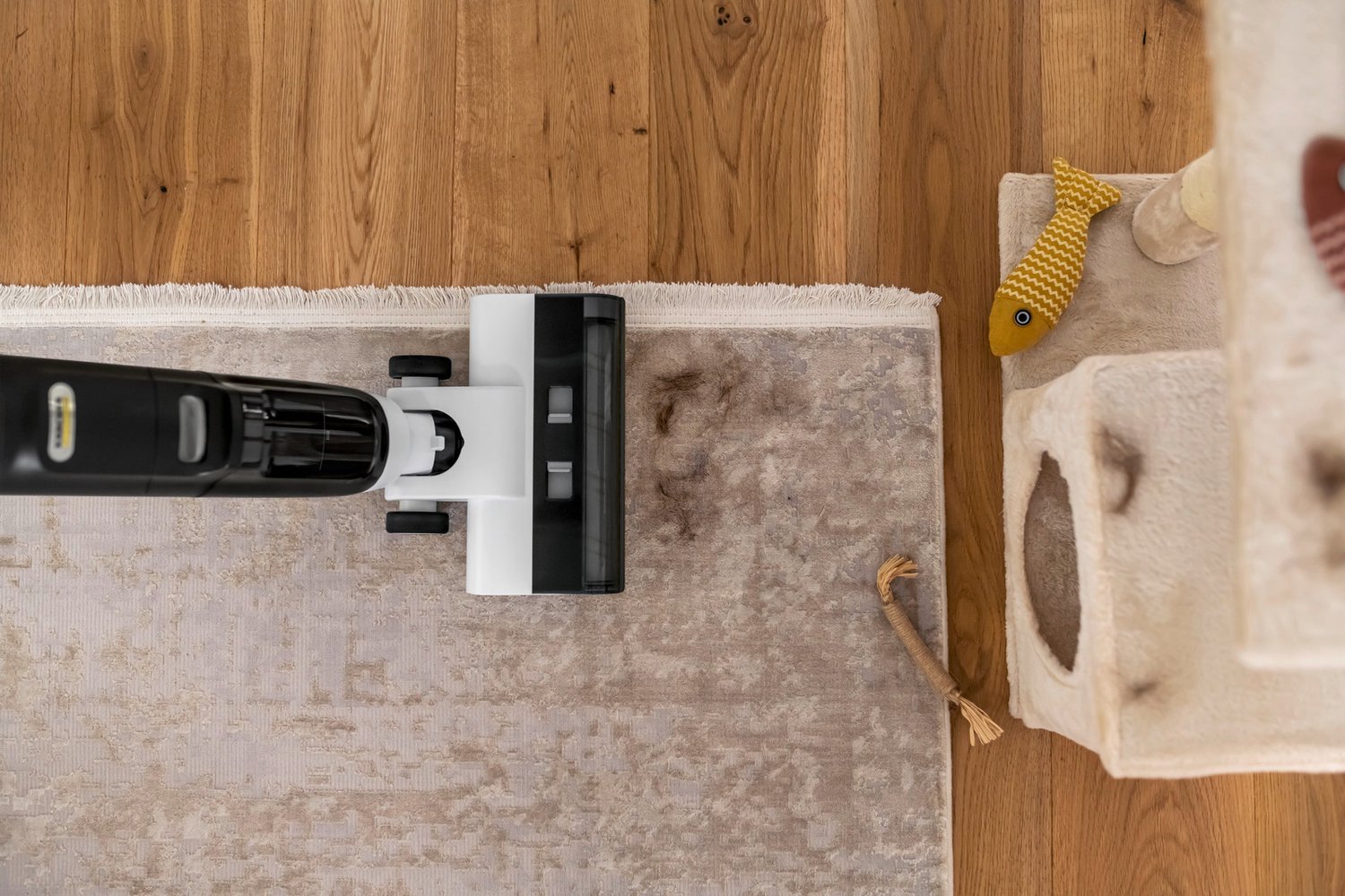 Kärcher FCV 3 Natural N vloerreiniger - Draadloze elektrische dweil met stofzuigfunctie met accuduur 30 minuten - Geschikt voor vloerkleed - tapijten en harde vloeren zoals steen, pvc en laminaat – foto 8