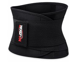 NAZROM® Rugbrace Onderrug – Verstelbare Rugband Onderrug – Voor Mannen en Vrouwen – Zwart – Maat L – Buikomtrek 91–101 cm