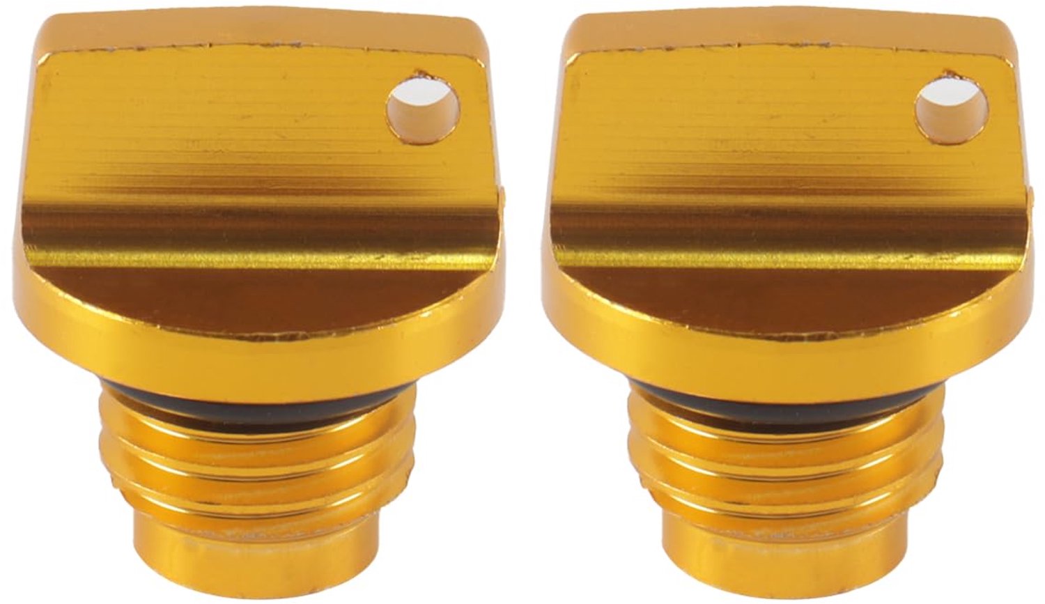 2 Stuks Motorolie Vuldop M20 x 2.5 CNC Aluminium in Goud