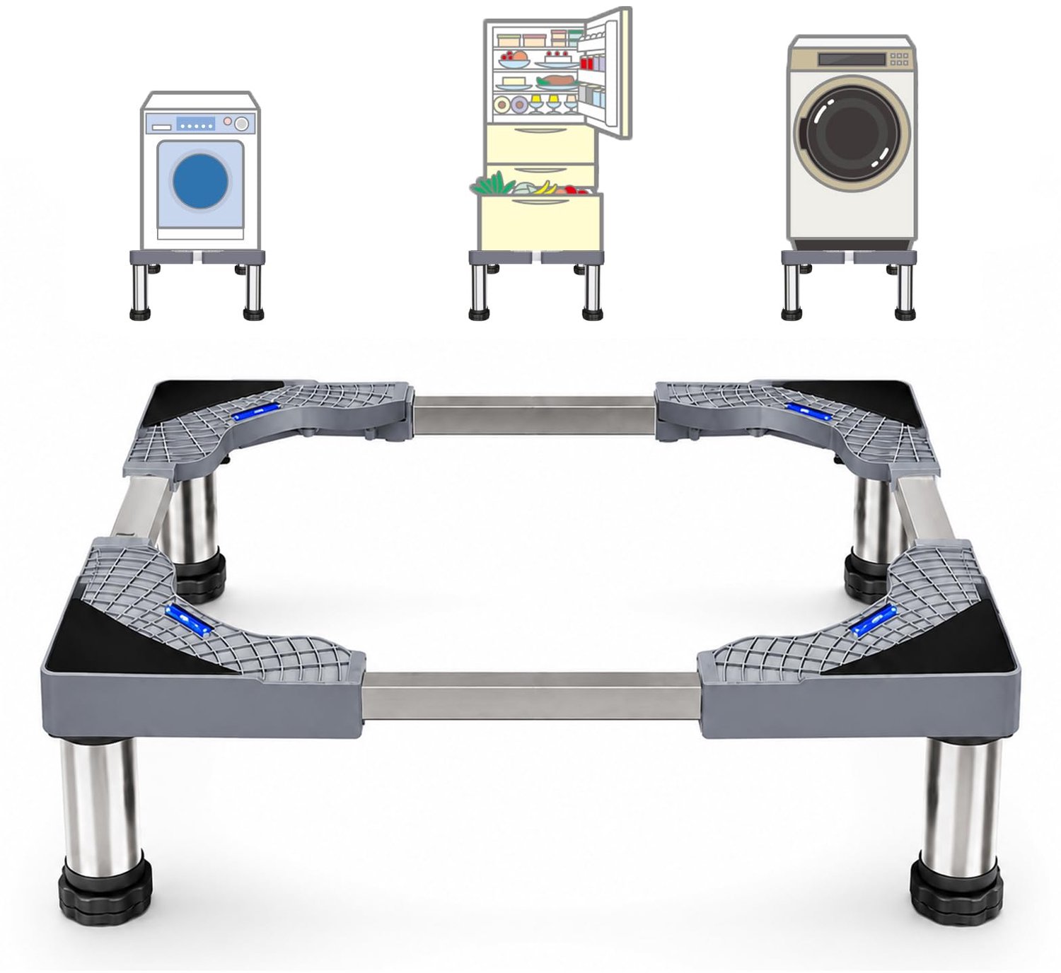 Verstelbare Wasmachine Stand met 4 Poten