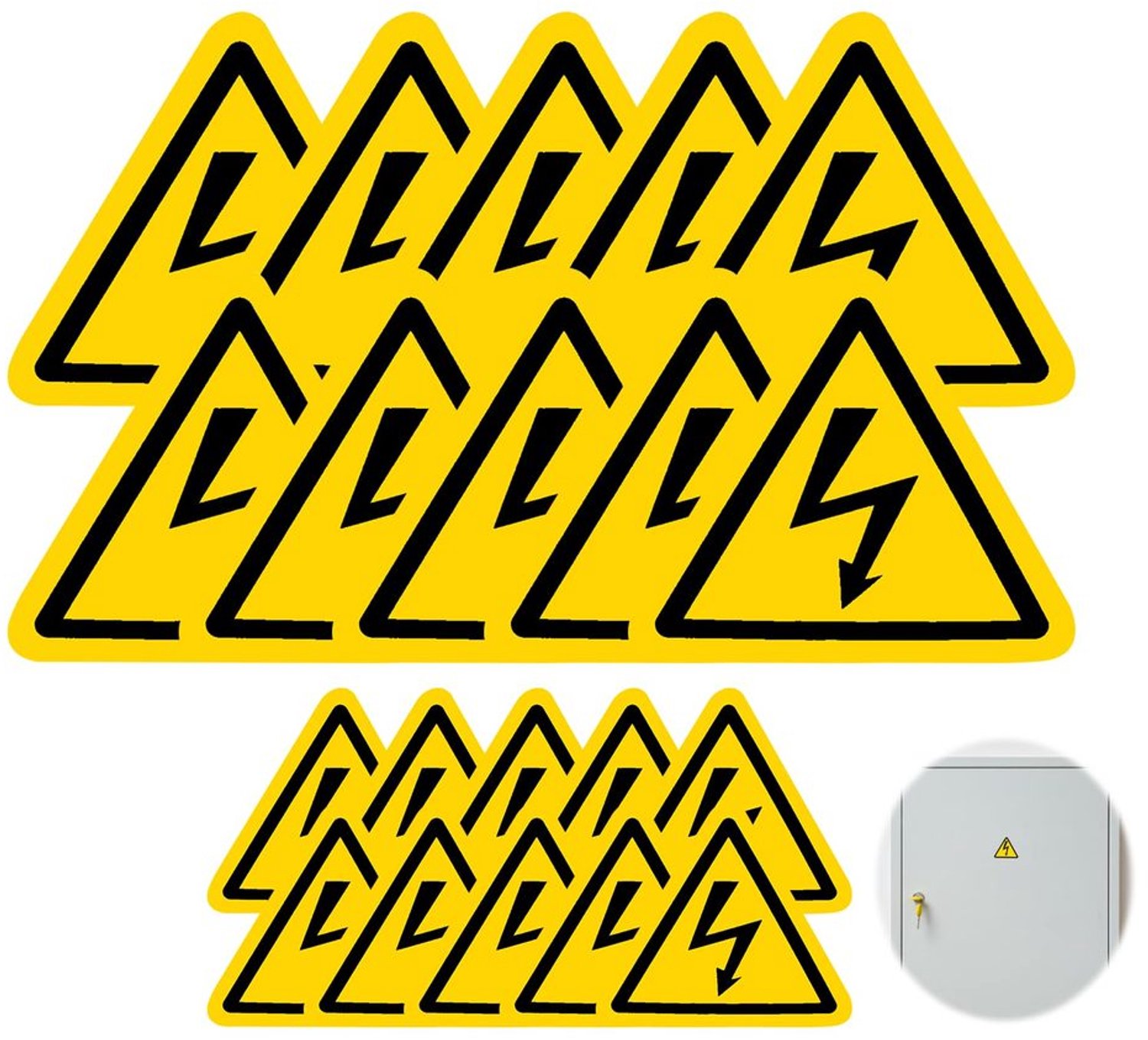 20 Stuks Elektrische Waarschuwingsstickers voor Veiligheid