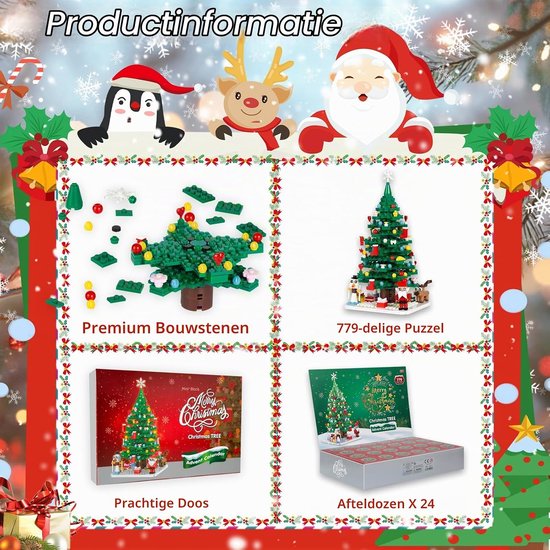 Adventskalender 2026 - kerstkalender - kerst adventskalender 779 stuks - 24 verrassingsdoosjes - adventskalender kinderen - kerstversiering - Kerst Cadeau - voor Kinderen en Volwassenen — cadeau in Spellen & Speelgoed - foto 2
