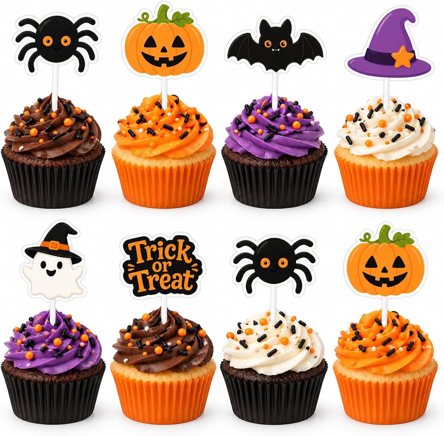 Cupcake versiering 24 stuks heks