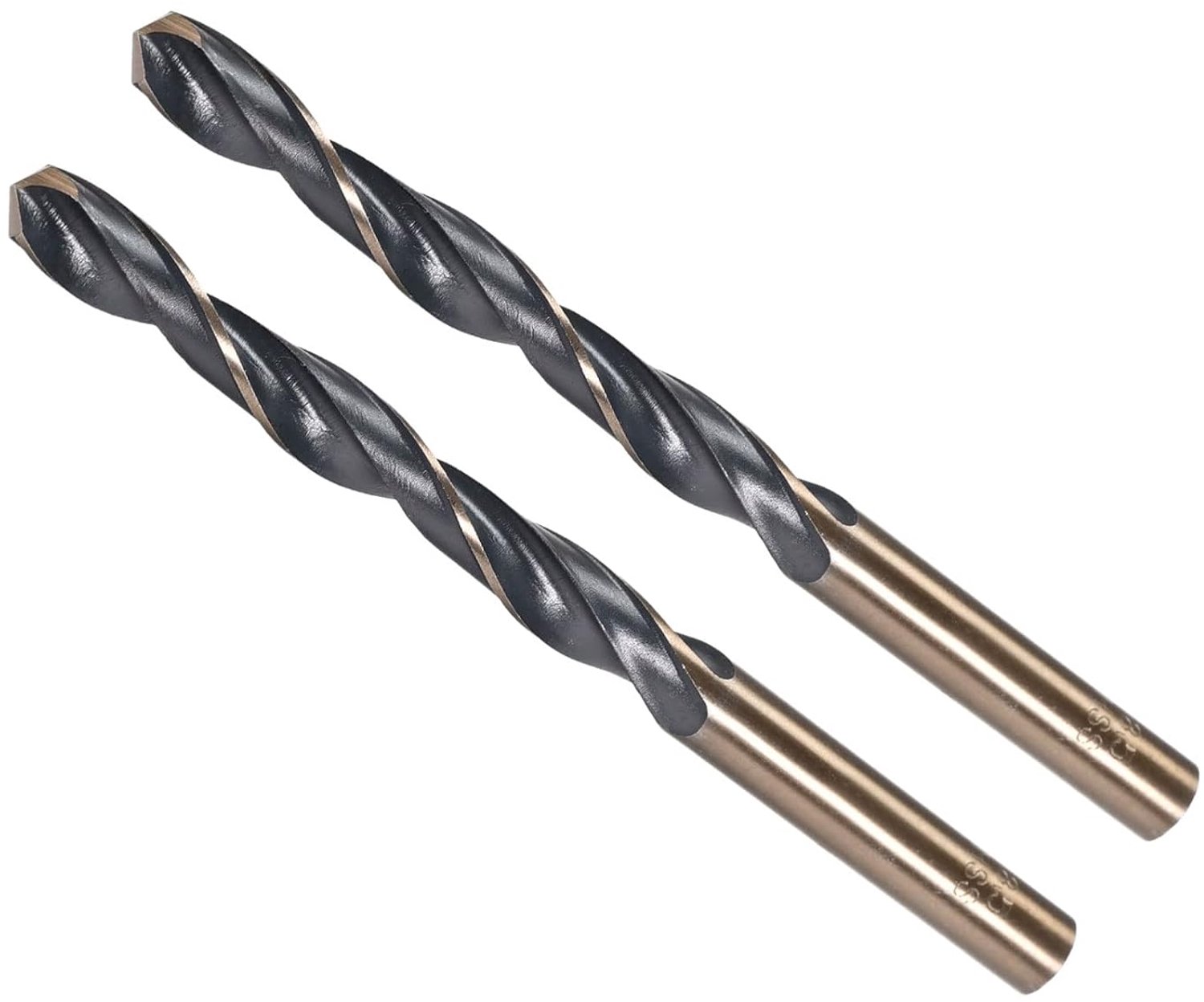 Draaiboor 8,5 mm - titanium en nitride gecoat - hoogwaardig staal 4341 - voor roestvrij staal (2 stuks) - m-winkel