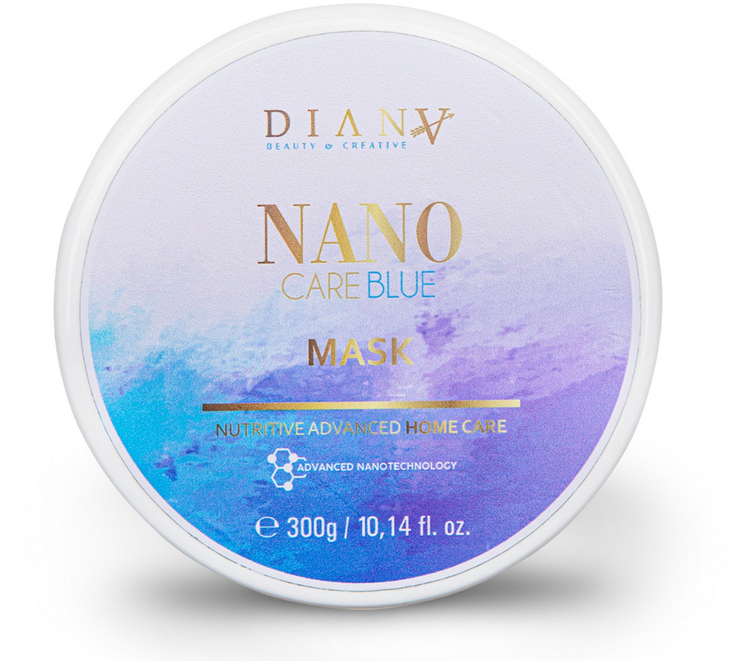 NanoCare Nanoplastia BLUE 300g Haarmasker voor Blond Haar – Thuiszorg na Nanoplastia Behandeling, Permanente Haarstijling zonder Parabenen, Sulfaten en Siliconen, Voor Optimale Hydratatie en Anti-Frizz