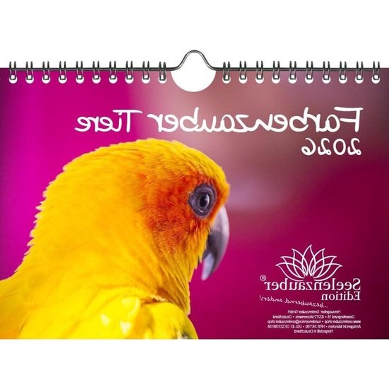 Fotokalender met dieren - A5 wandkalender - Jaaroverzicht - Internationale feestdagen - A5 - Kleurrijk