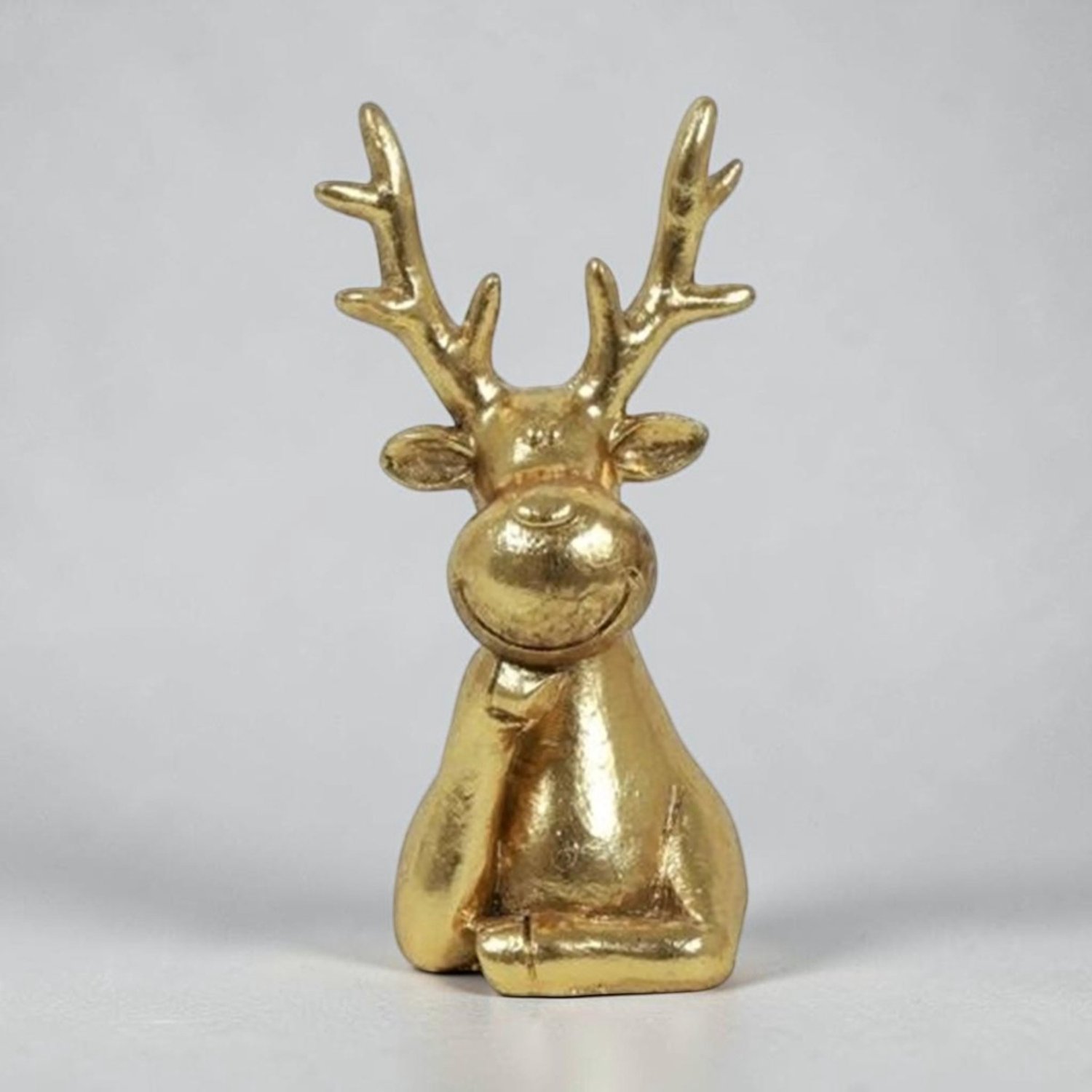 Countryfield Rendierkop Edmond Goud 15,5 cm – Rendier Beeld – Polystone – Goudkleurige Kerstdecoratie – Winterdecoratie – Woondecoratie – Kerstfiguur