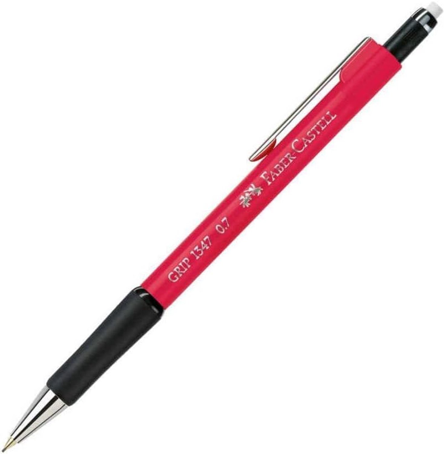 Automatische Potlood - Drukpotlood - Schrijven Tekenen - Grip Rubber - 0.7 mm - Rood