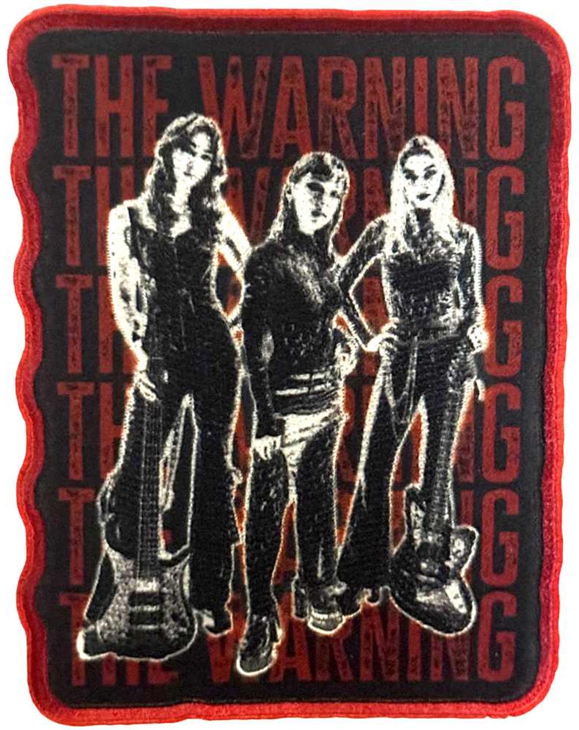 The Warning - Stacked Patch - Zwart/Rood