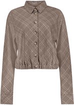 Geisha Blazer Geruit Jasje 65619 20 775 Brown/blue Dames Maat - XL