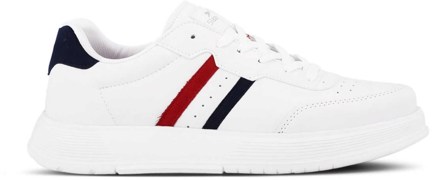 Slazenger Zipper Dames Sneakers - Wit / Marineblauw / Rood