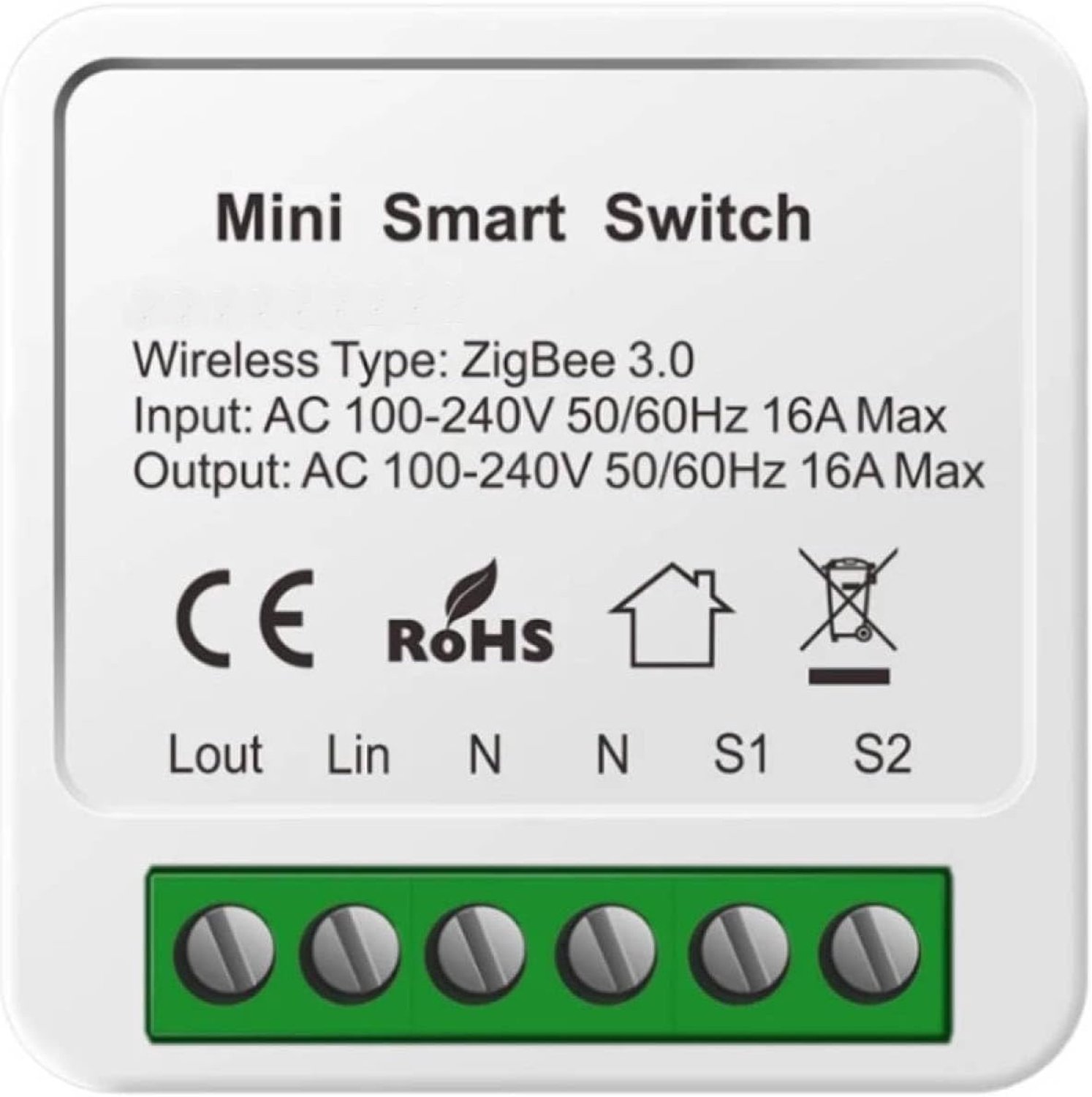 ZigBee draadloze ontvanger - 30 m bereik - wandlichtschakelaar - eenvoudig te monteren - Homevero