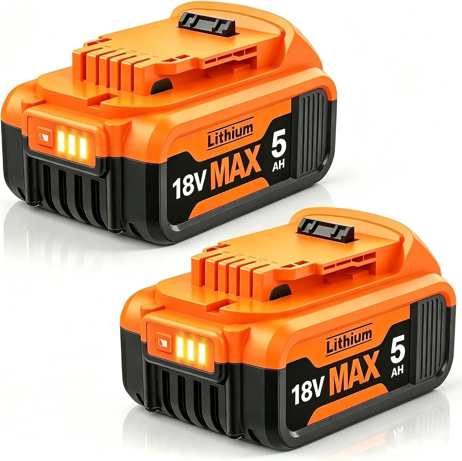 Vervangende 5000mAh DCB182 accu set voor 18V gereedschappen - Duurzaam, Krachtig, Betrouwbaar