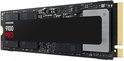 Samsung 9100 PRO M.2 SSD, close-up van de zwarte behuizing en interne componenten.