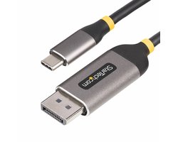 StarTech.com 3m USB-C naar DisplayPort Adapter Kabel, 8K 60Hz, 4K 144Hz, HDR10, USB Type-C naar DP 1.4 Video Converter Kabel, USB4/Thunderbolt 3/4 Compatibel
