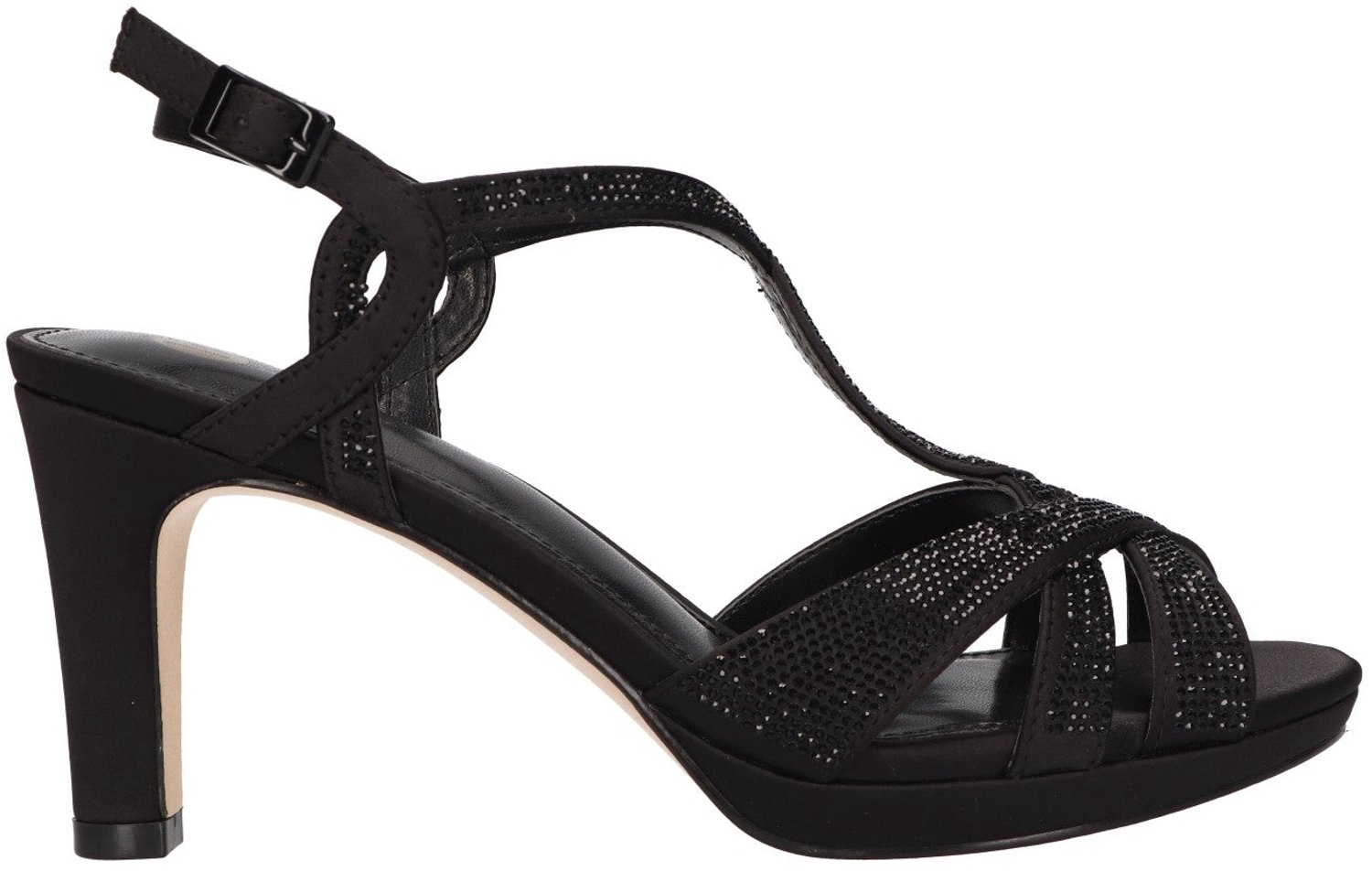 La Strada Hakken Zwart Glitter - Damesschoenen - Maat - 39
