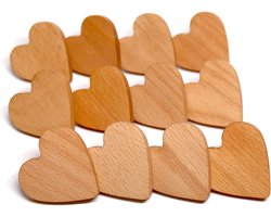 12x Houten Hart Knopjes & Handgrepen voor Kinderkamer, Landelijk
