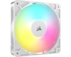 CORSAIR RS120 ARGB 120mm PWM Fan White - Ventilatorhuis 120mm - 72.8 cfm - 420 - 2100 rpm - 10 - 36 dBA - 4-pin PWM - Zero-RPM - wit