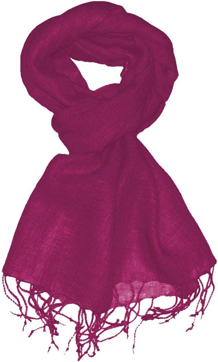 Dames Sjaal 100% Linnen - Zacht Roze/Paars - 65x175 cm