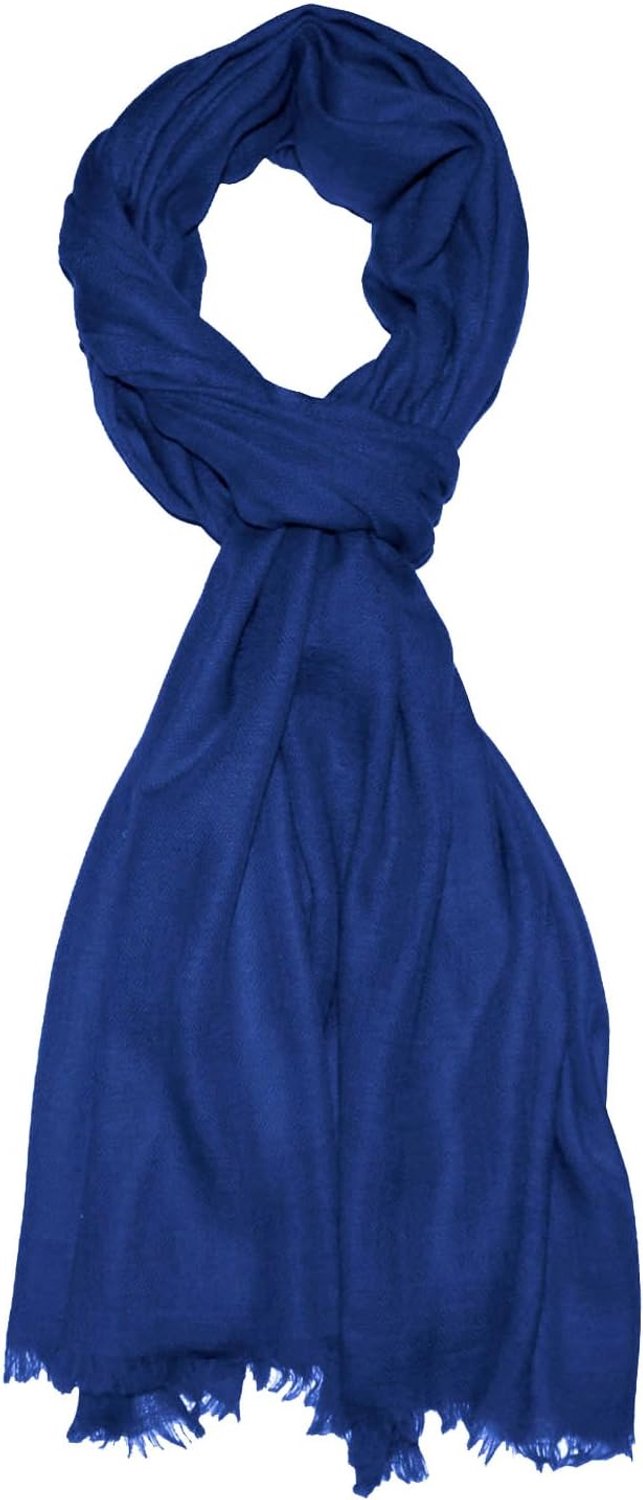 Lorenzo Cana Heren Sjaal 100% Cashmere Blauw 70x200cm