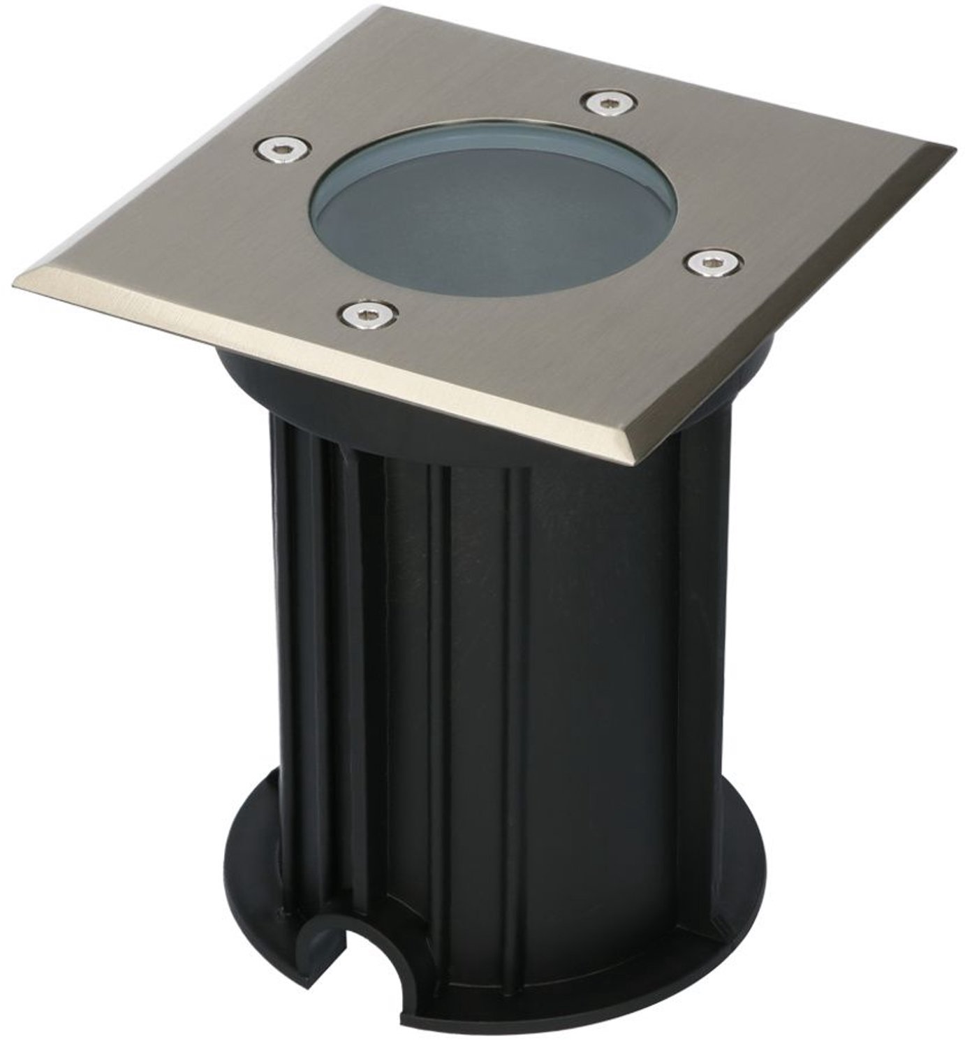 Ramsay LED Grondspot Vierkant - Dimbaar - GU10 - Excl. Lichtbron - Tuinspot - RVS - IP67 waterdicht - Overrijdbaar voor de Oprit, Tuin en Terras