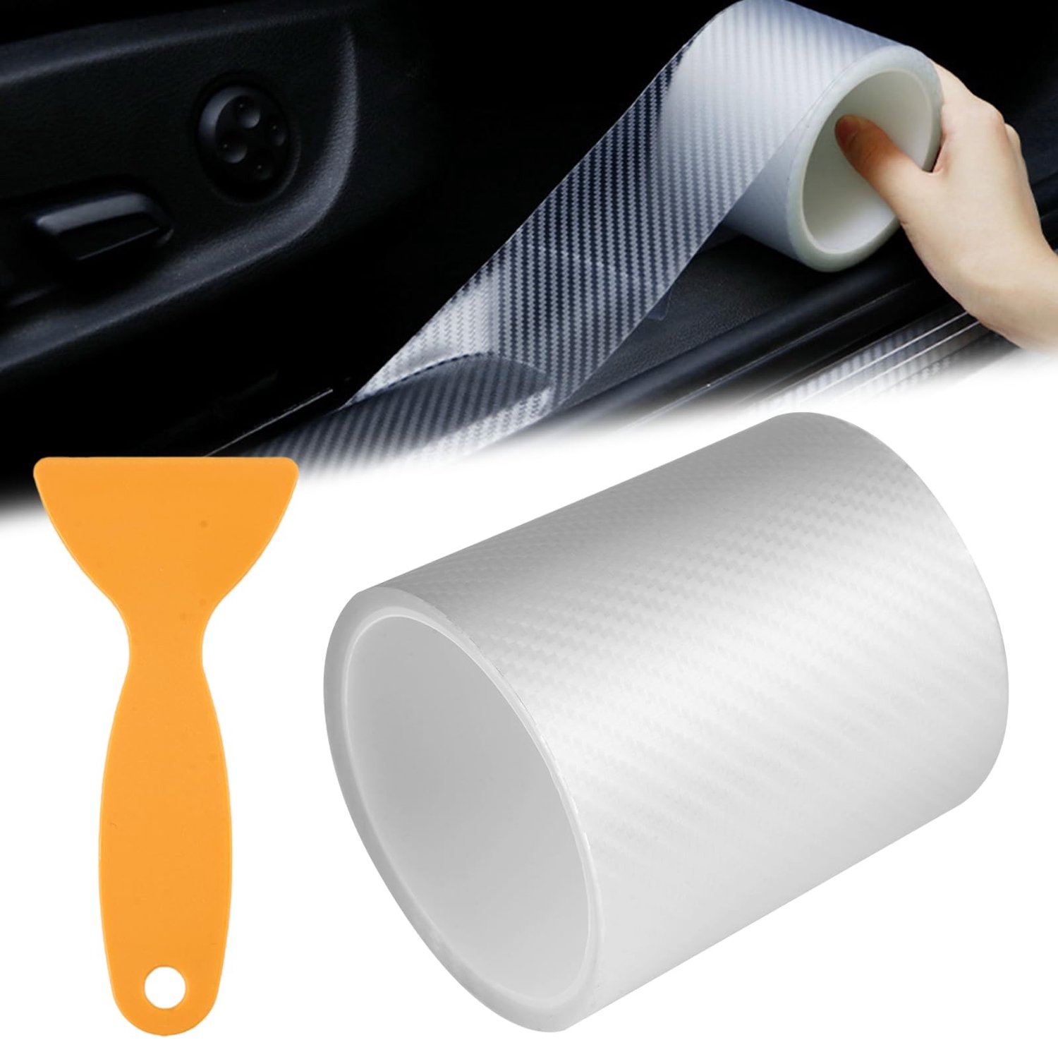Transparante Verf Beschermfolie 10cm x 300cm met Stripper