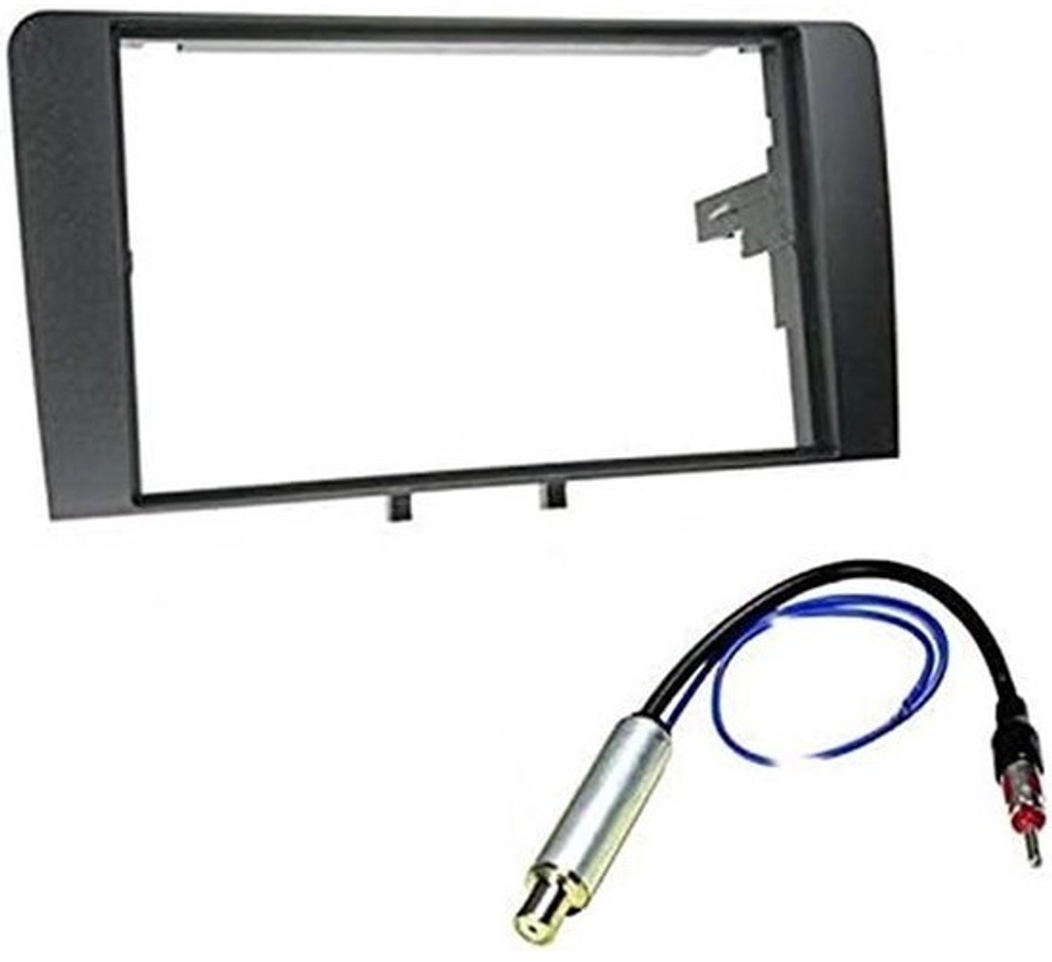 2-DIN Radio Inbouwframe Adapter voor Audi A3 (2003-2012) - Met Antenneadapter