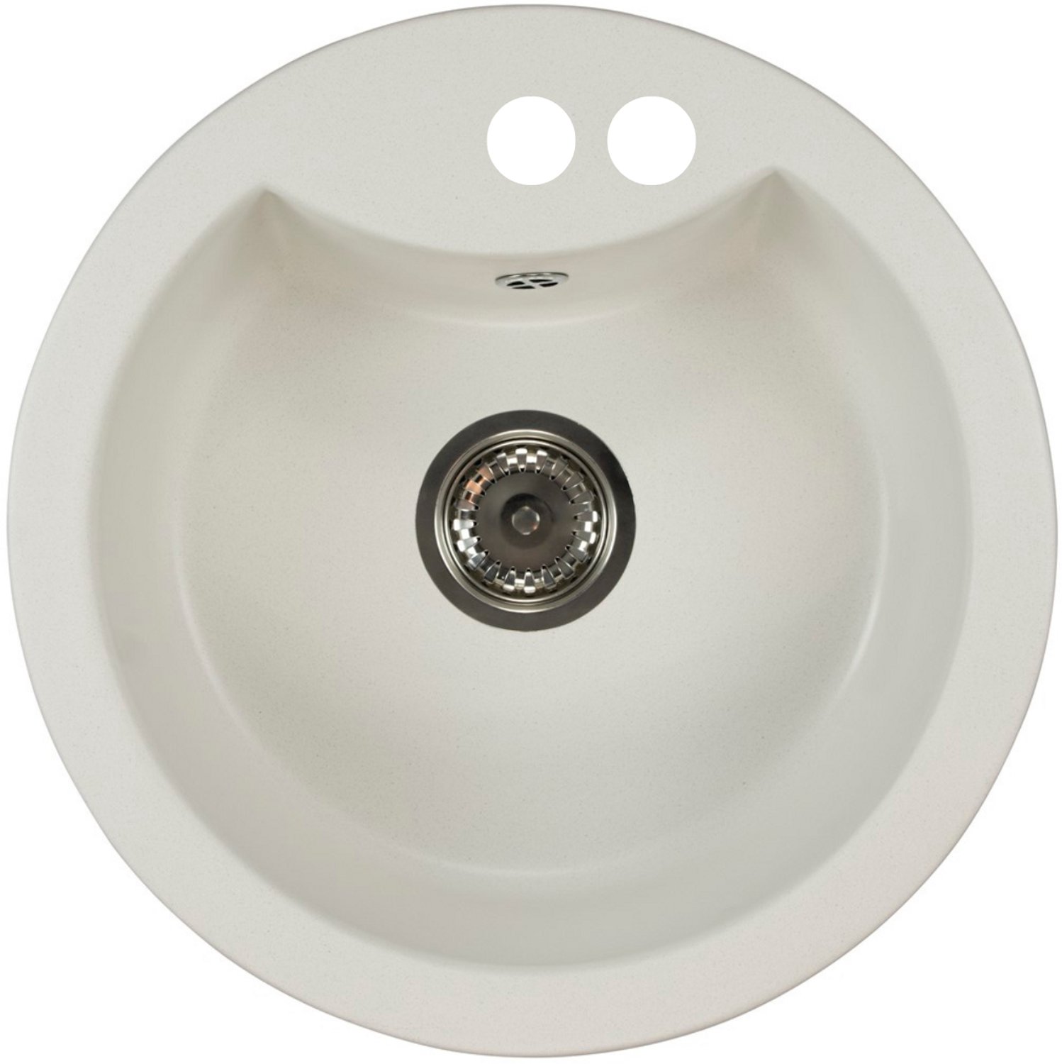 Faizee Home Granieten Spoelbak – Kwartscomposiet Keuken Spoelbak – Verschillende Modellen en Kleuren Vela Weiß