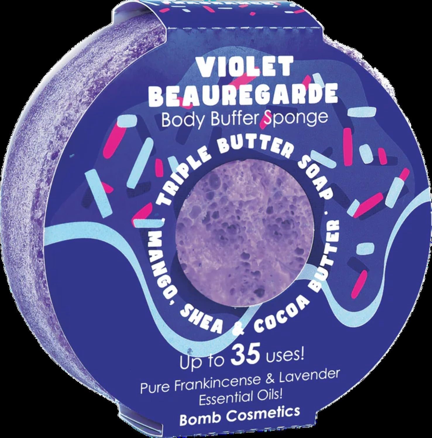 Body Buffer Soap Sponge - 2 in 1 - Violet Beauregarde - Perfect voor exfoliëren - Vemera