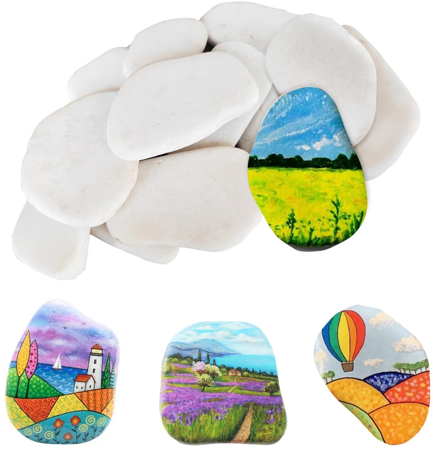 28 Stuks Natuurlijke Verfstenen voor Creatief Schilderen