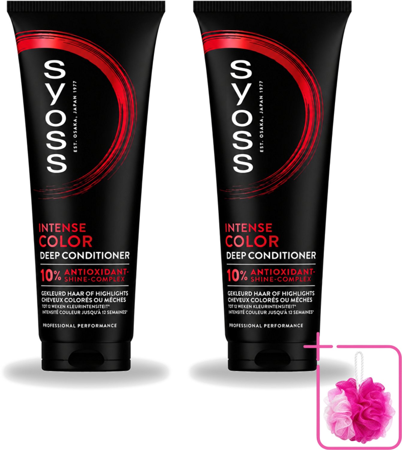 2 x Syoss - Intense Color - Deep Conditioner - Kleurbehoud tot 12 Weken - 250 ml - Bulkverpakking - Kleurbehoud - Douchemop - Gekleurd haar