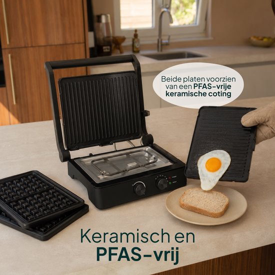 Tosti-ijzer Timer+ Zwart — afbeelding 2