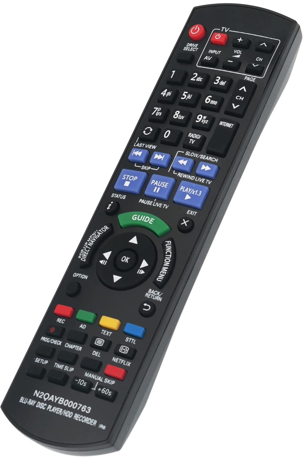 Vervangende Afstandsbediening voor Panasonic Blu-ray Disc Speler