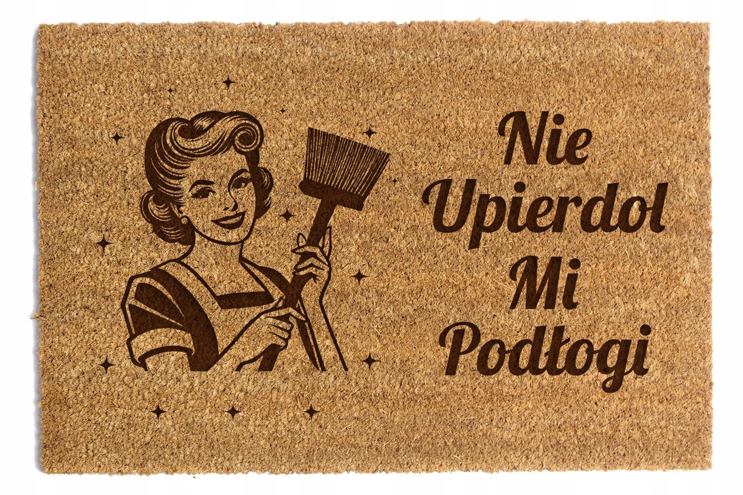 Kokos Deurmat 'Niet Mijn Vloer Vlekken' 40x60cm - Grappig & Praktisch