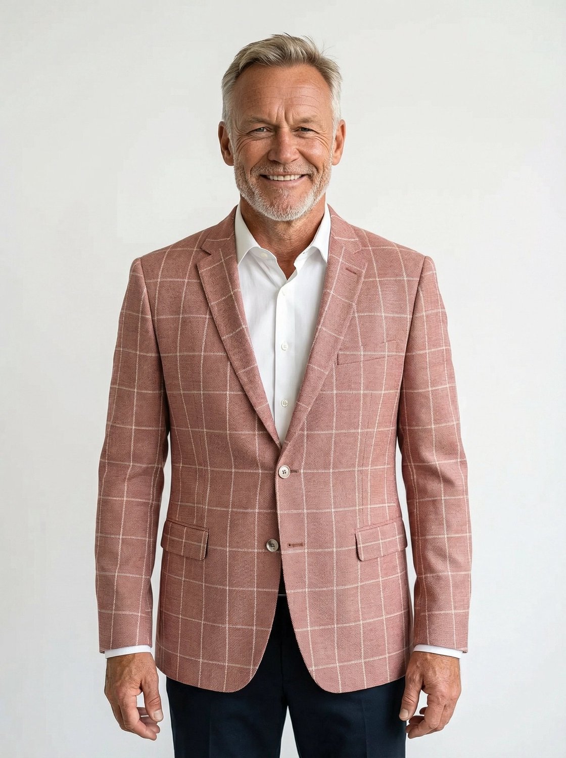Colbert Geruit Rust Jersey "Kefira" - Mister Steven - De Heerenkamer Utrecht