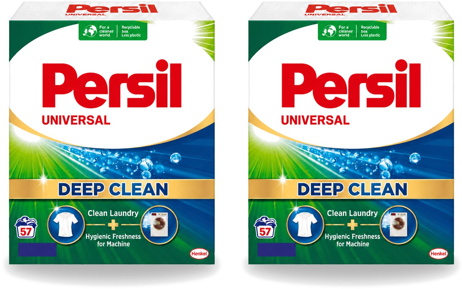 2 x Persil – Waspoeder – Witte Was - 57 Wasbeurten - Voordeelverpakking - 2 stuks
