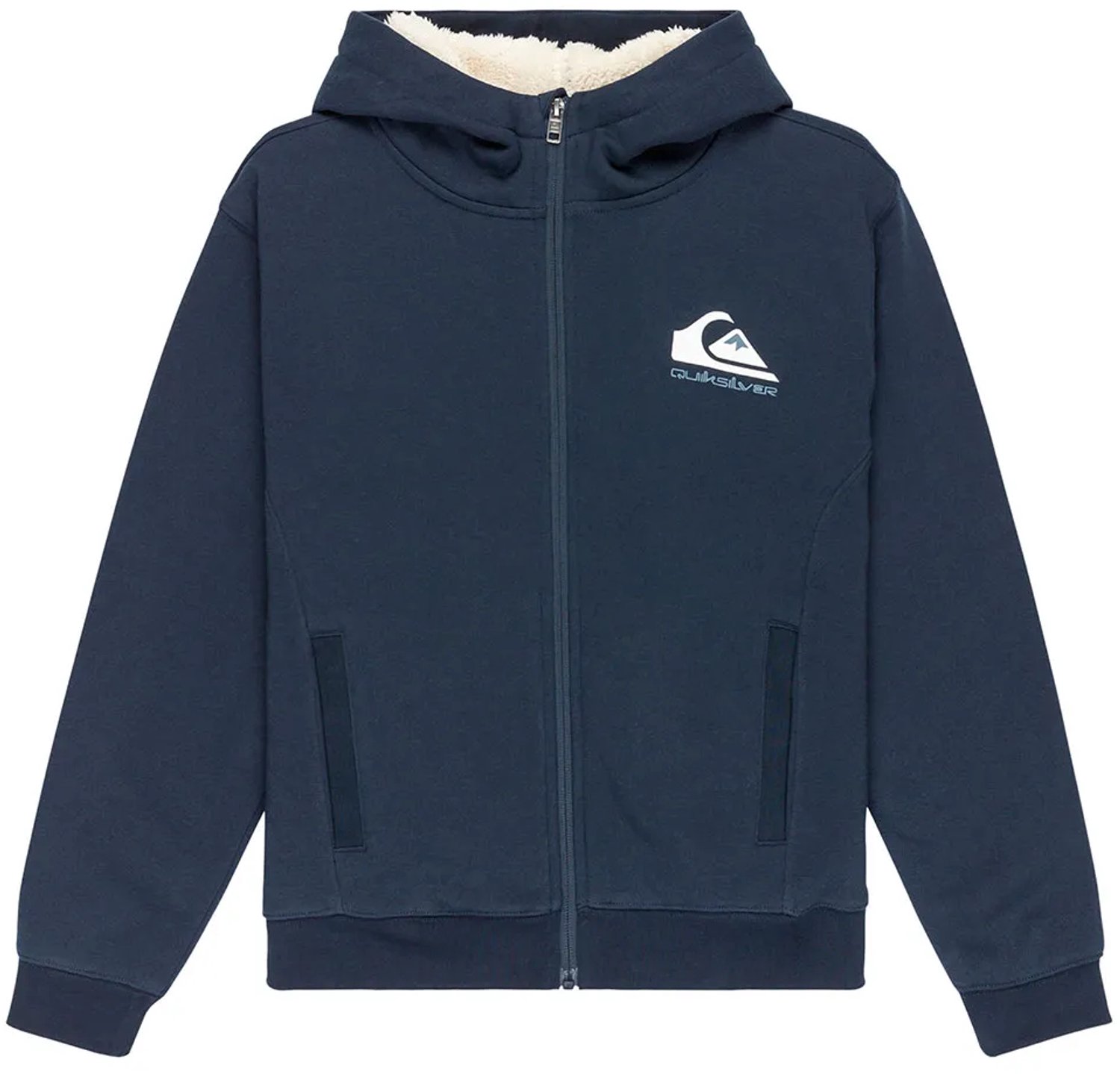 Quiksilver Eqbft03947 Sweatshirt Met Rits 14 Years Jongen Blauw