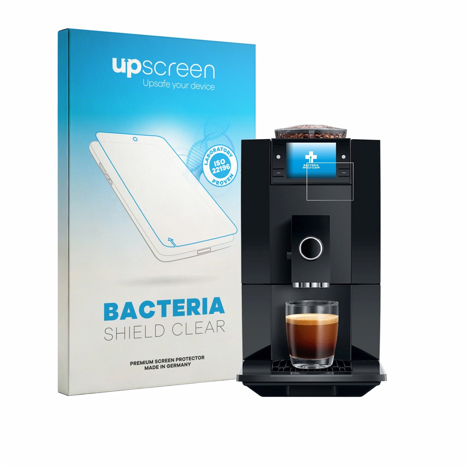 upscreen - Screenprotector voor Jura A8 - Folie Beschermfolie transparant antibacterieel