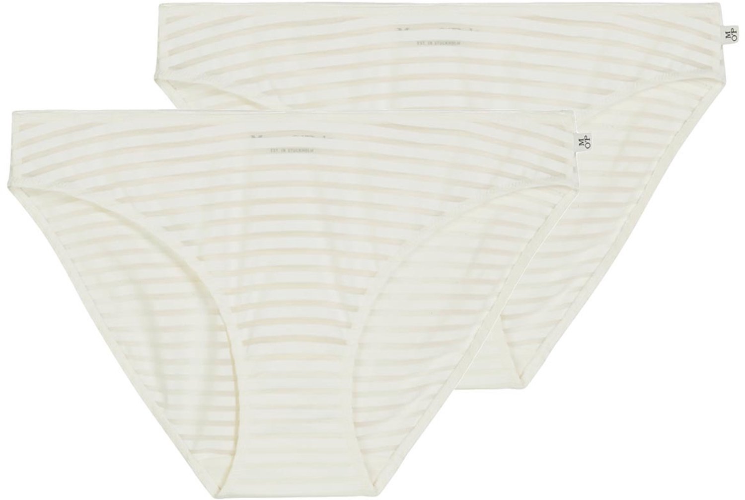 Marc O'Polo Dames slip / onderbroek 2 pack Second Skin Jacquard