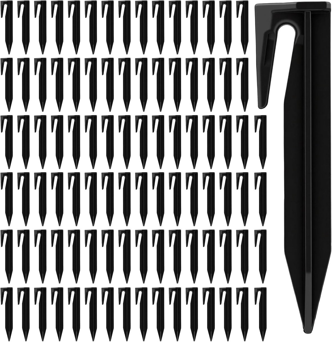 Bevestigingspinnen kunststof 200 stuks - veelzijdig - voor randkabels - stabiliteit grasmaaier - ShopVlot